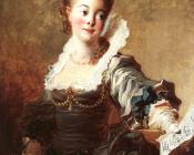 Portrait of a Singer Holding a Sheet of Music - 让·奥诺雷·弗拉戈纳尔